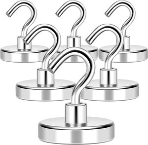 خطافات مغناطيسية أرضية نادرة من BMAG قوية مع خطاف Carabiner لتعليق شواية الرحلات البحرية/غرفة الأدوات/المستودع/المطبخ - Product Image 1