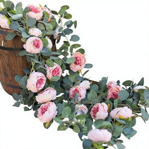 Vigne artificielle transfrontalière la plus vendue, pivoine de saison printanière <span class=keywords><strong>pour</strong></span> décoration de mariage, <span class=keywords><strong>pour</strong></span> guirlande de <span class=keywords><strong>fleurs</strong></span> <span class=keywords><strong>artificielles</strong></span> - Product Image 1