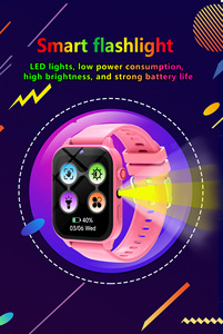 Montre connectée pour enfants garçons de 4 à 12 ans, <span class=keywords><strong>32</strong></span> jeux de puzzle, 12/24 heures, caméra HD, écran tactile, vidéo, musique, alarme, podomètre, livre audio, lampe de poche - Product Image 3