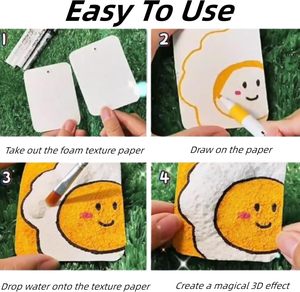 Ma Thuật Puffy Sơn Kit 3D Bọt Kết Cấu Vẽ Vải Tự Làm Bong Bóng Bút Nghệ Thuật Thủ Công Nguồn Cung Cấp Cho Trẻ Em Bóp Đồ Chơi - Product Image 3