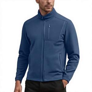 Veste polaire tricotée imperméable personnalisée pour homme, fermeture éclair intégrale, douce et chaude, col rabattable, manteau d'extérieur avec poches pour l'hiver - Product Image 3