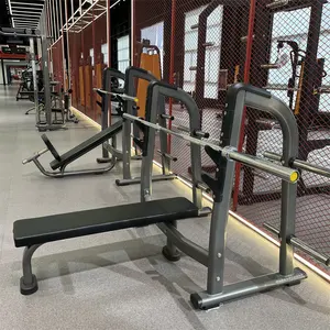 Banco plano para academia de ginástica, equipamento comercial de ginástica comercial FF43 para exercícios, peso, esportes, banco plano de luxo