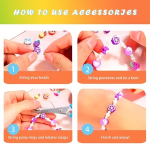 Ensemble de perles en céramique ronde de 3 mm de couleur mélangée par Jibaizhao pour la fabrication de bijoux DIY et les cadeaux d'artisanat - Product Image 3