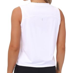 Camiseta sin mangas de secado rápido para mujer, de seda helada, 100% poliéster, tejida, ideal para gimnasio y yoga - Product Image 2