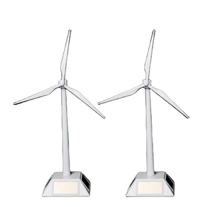 Mini năng lượng mặt trời Powered Driving Wind Turbine mô hình mini năng lượng mặt trời đồ chơi mini Máy phát điện tuabin gió mô hình năng lượng mặt trời Powered Cối Xay Gió - Product Image 1