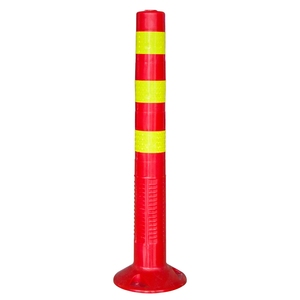 Linh hoạt 70cm cao màu đỏ PE nhựa bollard roadway cảnh báo cột cho du lịch an toàn - Product Image 1