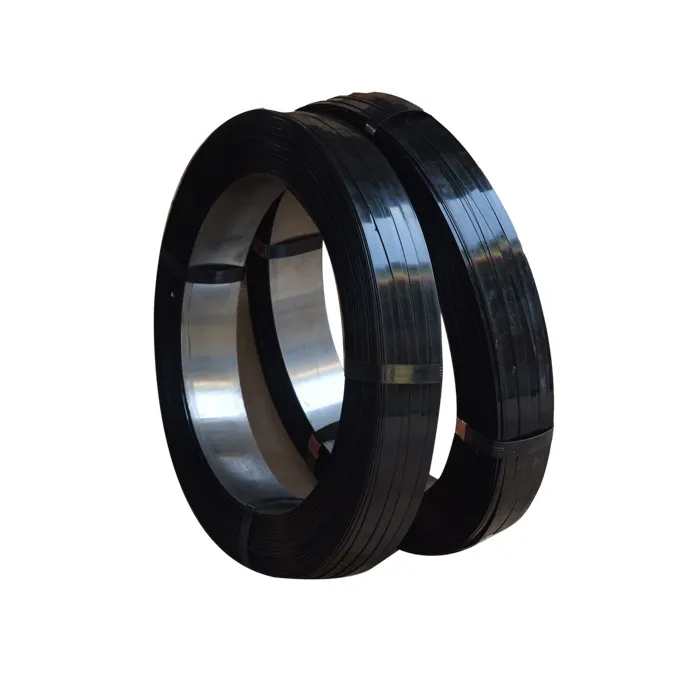 Pressatura del cerchio in acciaio reggette in acciaio cerchio di ferro striscia di acciaio laminato a bobina nero cinghia di colore