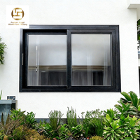 Ventanas de Seguridad Contra Huracanes de Estilo Minimalista, Certificadas por NFRC AS2047, Correderas Horizontales para Cocina y Baño, Tamaño Pequeño