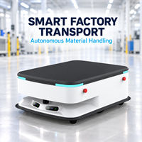 Châssis de robot mobile autonome avec SLAM laser pour la manutention des matériaux en usine