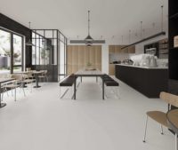 Carreaux de sol en céramique rustiques - Antidérapants, résistants à l'usure, pour salle de bain, design en mosaïque avec logo