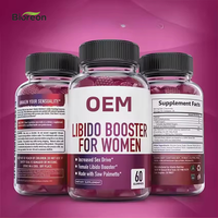 Gomitas para Aumentar la Libido de Marca Privada, Saw Palmetto, Potenciador Natural de la Libido Femenina, Gomitas Herbales, Suplementos Dietéticos para Hombres y Mujeres