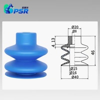 Ventouse en silicone importée pour bras robotique, à usage intensif, avec buse ondulée, Pièces de machines d'ingénierie FG, Produits en silicone