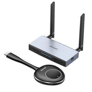 HD 4K 5V2A 128M HDMI transmisor inalámbrico y receptor extensor de audio y video dongle punto a punto <span class=keywords><strong>WiFi</strong></span> de doble banda para proyector - Product Image 1