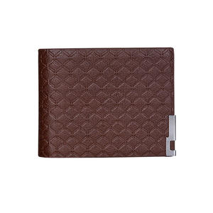 Portefeuille court pour homme en cuir PU uni imperméable, mode décontractée, avec clip à monnaie, doublure en polyester - Prix bas, haute qualité - Product Image 5