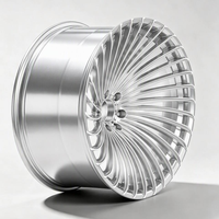 Rines de Aleación Forjada de 18 19 20 21 Pulgadas 5x130 Plateados de Aluminio 6061 T6 para Porsche 911 718 Cayenne Panamera Taycan