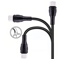 Kotak Kemasan Logo Kustom Kabel Data Abs 1m Kabel Data Tipe-c untuk iPhone Usb a ke Usb C 60W Kabel Pengisian Cepat Tipe C Usb