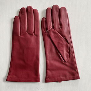 <span class=keywords><strong>Gants</strong></span> longs en cuir d'agneau véritable colorés pour femmes, <span class=keywords><strong>gants</strong></span> de mode noirs en peau de mouton pour dames - Product Image 3