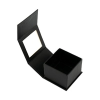 Boîte en carton noir en forme de livre pour bijoux, en papier kraft, taille personnalisée, pour l'emballage