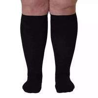 4XL Chaussettes de compression à mollet large Femmes Hommes 20-30 MmHg Bas de compression unisexe au genou grande taille