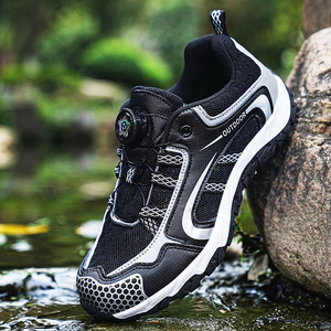 Chaussures de randonnée pour femmes en gros, légères, respirantes, en cuir et maille, baskets de trekking, chaussures de marche d'extérieur, usine OEM/ODM - Product Image 5
