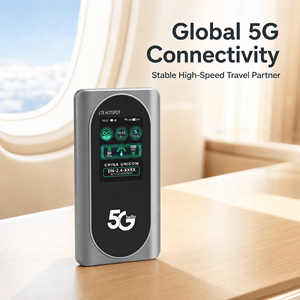 <span class=keywords><strong>Routeur</strong></span> MiFi <span class=keywords><strong>portable</strong></span> 5G M2D MTK MT6877 WiFi6 double bande débloqué, point d'accès 5G avec emplacement pour carte SIM, écran couleur LCD 4400mAh - Product Image 4