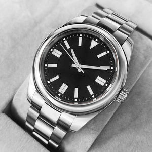 2025 Montre mécanique pour hommes de haute qualité avec bracelet en acier Blue Face Simple Business Watch - Product Image 2