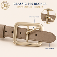 Boucle de ceinture rectangulaire pour femme, boucle à ardillon rotative en alliage de zinc 42mm 37mm dorée pour ceinture de taille ou robe, OEM