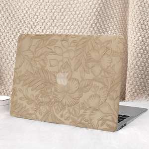 Étui pour ordinateur <span class=keywords><strong>portable</strong></span> en cuir PU à motif floral pour Macbook Air 13 M2/M3/M4 A2681 A3113 A3240 - Design moderne, protecteur et durable - Product Image 3