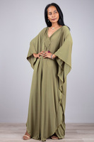 Robe longue tressée de style européen et américain, couleur unie, pour femme musulmane, ZS1775