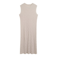 Robe plissée style Miyake prête à être expédiée, robe maxi élégante sans manches à texture ondulée pour femmes, tenue décontractée ample