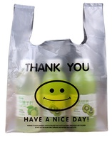 Vente en gros sacs en plastique personnalisés pour dépanneur de supermarché, sac de sécurité en plastique à fond carré pour fruits et légumes