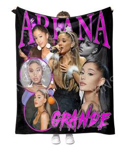 YINSHI más nuevo personalizado Camping Ariana Grand impreso música cantante foto <span class=keywords><strong>Collage</strong></span> <span class=keywords><strong>manta</strong></span> para sofá cama sofá sala de estar - Product Image 3