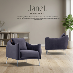 Sillón Moderno Tapizado con Respaldo Curvo para Oficina, Recepción o Sala de Espera - Product Image 2