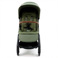 Poussette bébé, cadre en alliage d'aluminium, tissu léger, facile à plier, compacte, portable, poussette de voyage pour avion, enfant