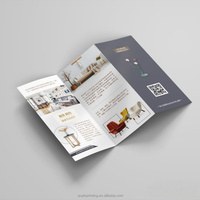 Conception personnalisée et impression de dépliants pliés, impression de petites brochures, brochure de profil d'entreprise pliée en 3/4