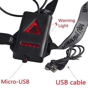 Lampe de poitrine LED super lumineuse, étanche, pour la <span class=keywords><strong>course</strong></span> nocturne, la sécurité, le jogging, avec recharge USB - Product Image 4