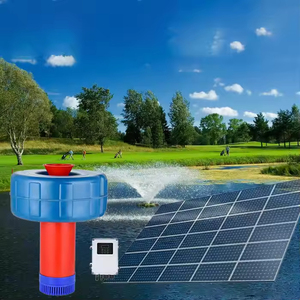 Aérateur solaire flottant pour bassin à poissons JQFB-48, moteur BLDC 48V 750W, débit minime incroyable de 25m³/h, oxygénateur solaire pour bassin - Product Image 1