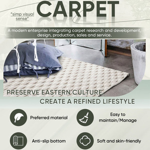 Tapis de prière pratique <span class=keywords><strong>pour</strong></span> la maison, esthétique chinoise, lavable, en peluche, doux et confortable, <span class=keywords><strong>pour</strong></span> la chambre à coucher, l'angle familial ou la zone de prière - Product Image 5