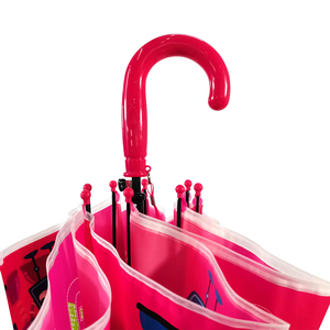 Paraguas Recto Ovida para Niños con Tela Estampada POE, Apertura Semiautomática y Logotipo Personalizado para Niños y Niñas - Product Image 4