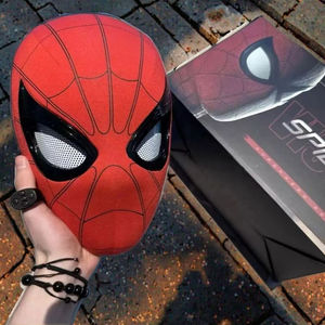 Casco Electrónico Educativo de Programación <span class=keywords><strong>Spider</strong></span>-<span class=keywords><strong>Man</strong></span> <span class=keywords><strong>Legends</strong></span> 1/1 Genuino Portátil de Poliéster Máscara de Cosplay Inspirada en <span class=keywords><strong>Marvel</strong></span> para Fiesta - Product Image 5