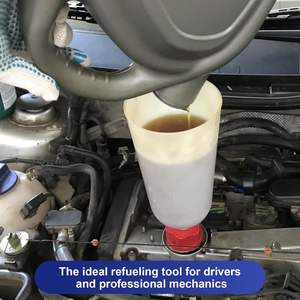 Ensemble d'entonnoirs anti-fuite pour huile moteur 2L avec 8 adaptateurs, en nylon, pour un changement d'huile mains libres pour voitures - Product Image 4