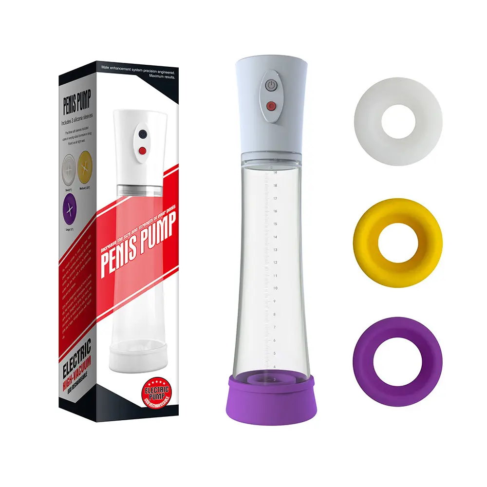 Penis Pump With Usb Rechargeable,Led Automatic Penis Enlarger Male Enhancement,Electric Extender Penis Enlargement