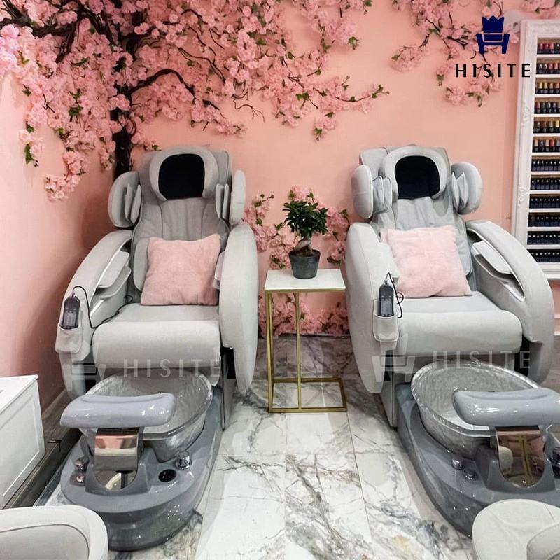 Hisite New Nail Salon Luxury Manicure Pedicure Foot Spa Chair for Client
