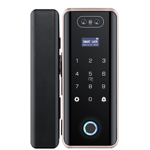 <strong>Fingerprint</strong> Wifi Electronic Glass Door Lock Control Alarm Access Control System Door Lock with App <strong>3d</strong> Face Camera <strong>Unlock</strong> - Product Image 1