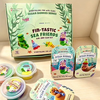 Coffret Cadeau de Noël Viral : Jouet Créatif Thème Fantastiques Amis de la Mer en Argile pour Enfants