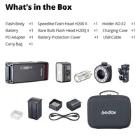 Godox AD200ProII Mini estilo TTL 2,4G Flash de bolsillo inalámbrico Compatible con Nikon para Canon para Sony Fuji Olympus Xpro para Nikon