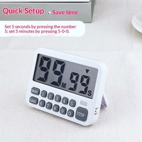 Timer Hitung Mundur Digital dengan Tombol Angka Langsung, Bagian Belakang Magnetik, Timer Mati Otomatis Tanpa Suara untuk Belajar Siswa, Memasak di Dapur, dan Memanggang