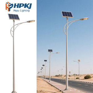Hot Dip Galvanized 6-12m Street <b>Light</b> <b>Pole</b> with LED <b>Light</b> Source for AC Solar Battery Power IP65 Certified CE/ISO for Export - Product Image 1