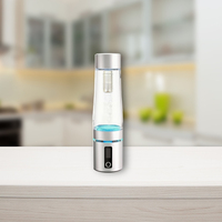 Bouteille d'eau hydrogénée, générateur d'eau hydrogénée 2200PPB en 3 minutes, technologie SPE PEM, machine à eau hydrogénée portable de 14 oz