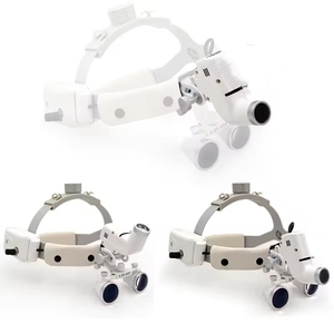 Kacamata Pembesar Bedah Gigi 5W Lampu Kepala 2.5X 3.5X 420mm Instrumen Laboratorium Gigi - Product Image 4